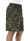 Kingsize Men's Big & Tall Lightweight Cargo Shorts