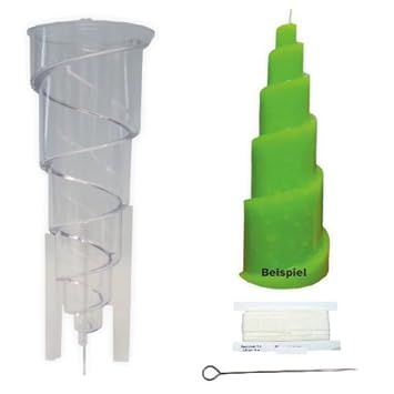 TrendLight 861263 Kerzengießform Spiralpyramide, 78 x 204 mm