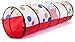 EWONDERWORLD Jumbo Polka Dot Development Crawl Play Tunnel w/ Safety Meshing for Child Visibility & Tote Bag