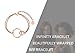 Doforo Friendship Gifts | Rose Gold Stainless Steel Two Interlocking Infinity Circles Bracelet for Women | Gifts for Best Friend Wrapped in Gray Jewelry Gift Box