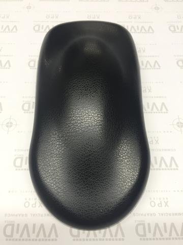 VViViD+ Fine Grain Black Leather Wrap Adhesive Vinyl - Soft Touch (1ft x 5ft)