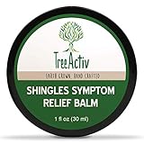 TreeActiv Shingles Pain Relief Balm - Cream for Itch, Rashes, Blisters and Irritation Cause by Eczema, Rosacea, Psoriasis and Dry Skin, With Aloe, Tea Tree, Witch Hazel, Lemon Essential Oils - 1 fl oz