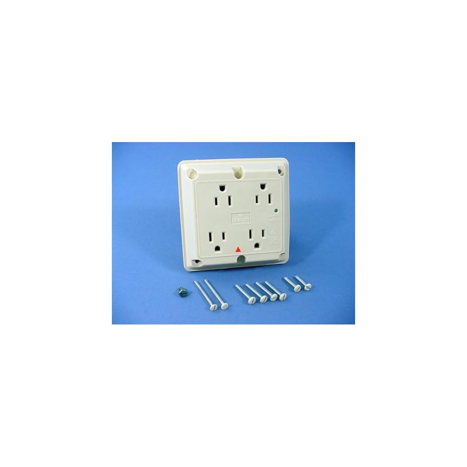 Leviton Ivory 4 in 1 ISOLATED GROUND SURGE Suppressor Outlet Receptacle