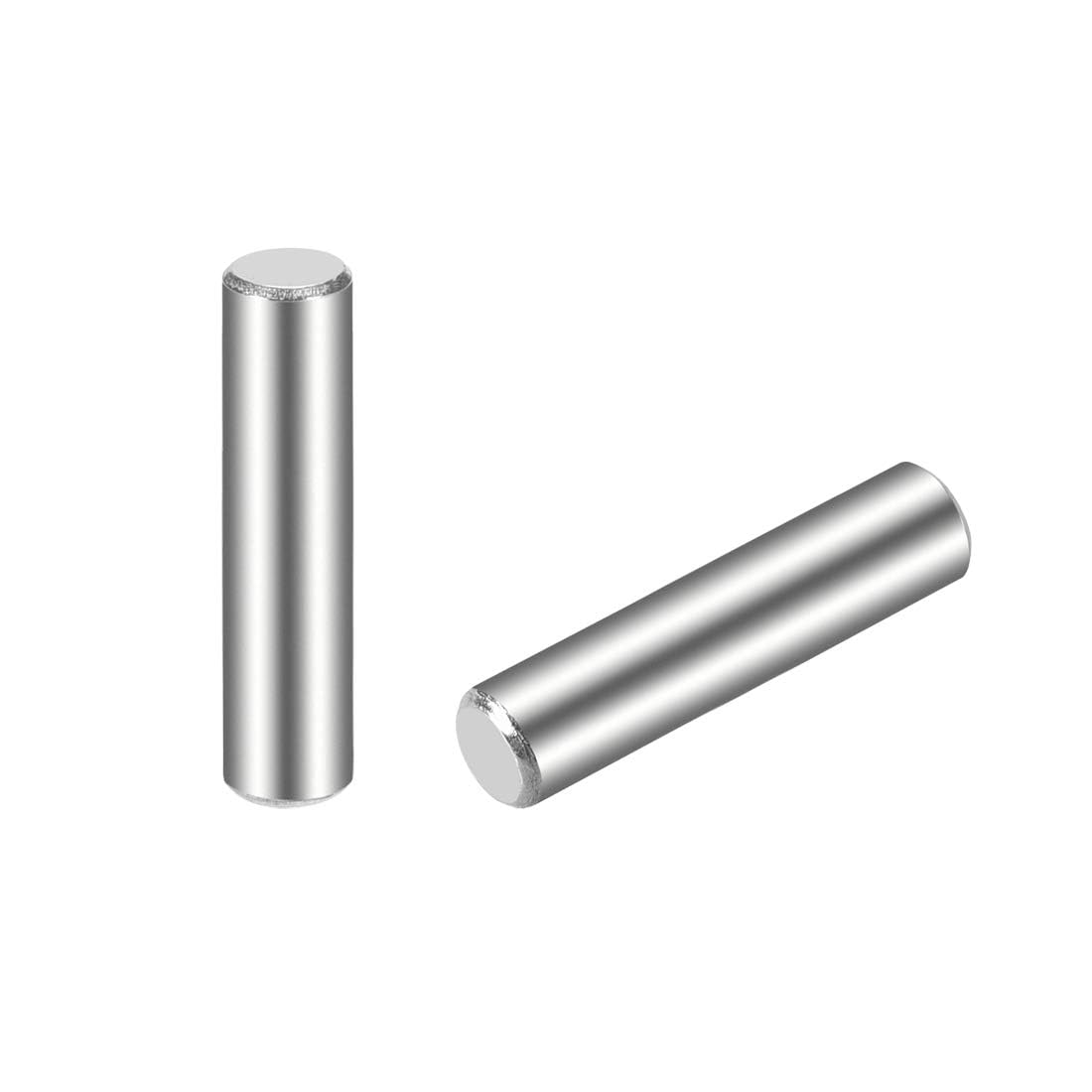 TOP-VIGOR 30Pcs 4mm x 18mm Dowel Pins Shelf Support Pegs, 304 Stainless Steel Cylindrical Shelf Support Pin Fasten Elements Silver Tone