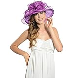 Women Satin Church Christening Derby Kentucky Wedding Formal Party Hat Ss035 (9 Colors)