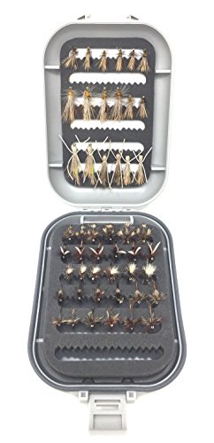 Fly Fishing Flies for Trout and Other Freshwater Fish - 48 Dry Flies - 8 Patterns in 3 Sizes (2 of Each Size) Stimulators, Adams, Royal Coachman, Stimulator Yellow and Olive, Madam X, Humpy