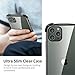 FLOVEME Crystal Clear Case Compatible with iPhone 13 Pro Case, [Non-Yellowing] Slim Thin Shockproof Protective Phone Case for iPhone 13 Pro 6.1 inch (White)