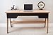 Magtec Trendline Collection Desk with 3 Drawers, Hanover and Black