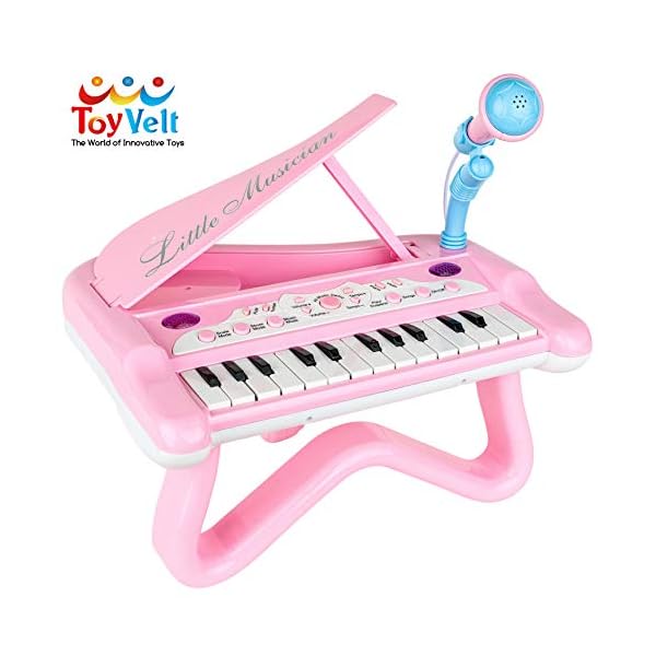 Toyvelt-Toy-Piano-For-Toddler-Girls-Cute-Piano-for-Kids-With-Built-In-Microphone-Music-Modes-Best-Birthday-Gifts-For-2-3-4-5-Year-Old-Girls-Educational-Keyboard-Musical-Instrument-Toys Toyvelt Toy Piano For Toddler Girls Cute Piano for Kids With Built In Microphone & Music Modes Best Birthday Gifts For 2…