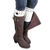 Malloom 2015 Women Leg Warmer Knit Boot Socks Topper Cuff