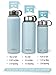 MIRA 18 Oz Stainless Steel Vacuum Insulated Wide Mouth Water Bottle | Thermos Keeps Cold for 24 hours, Hot for 12 hours | Double Walled Powder Coated Travel Flask | Light Blue