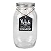 Top Shelf Engagement Wish Jar With 100 Tickets, Pen, and Decorative Lid
