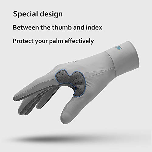 Seektop UV-Schutz-Angelhandschuhe, kühlend, LSF 50+, Sonnenhandschuhe für Herren und Damen, zum Laufen, Wandern, Paddeln… – Bild 4