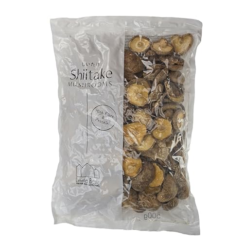 Emma Basic - Shiitake Mushroom 500g |Dired|High Fibre|High Portein|Umami| Vegan