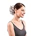 merrylight Human Hair Bun Up Do Hair Piece Scrunchie Messy Bun Hair Pieces For Women (Dark Grey Mixed silver-M3/60)