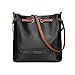 S-ZONE Women's Fashion Genuine Leather Tote Shoulder Handbag Crossbody Purse