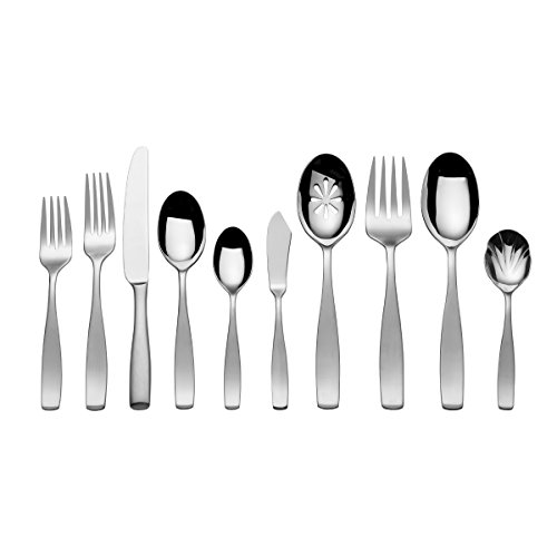 mikasa satin loft 20 piece stainless steel flatware set service for
