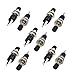 10 Pcs Black Cap SPST Momentary Mini Push Button Switch (Normally Open)