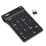 BATTOP 2.4G Wireless Numeric Keypad Laptop Notebook Receiver (Black)