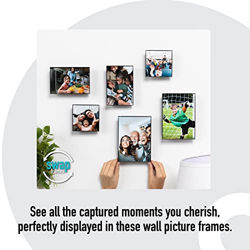 Swap Frames 6 PIECE Black Gallery Wall Photo Frame Set, Assorted Sizes