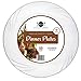 Aya's Cutlery Kingdom Disposable Clear Plastic Plates - 50 Pack - 9” Round Dinner Size - Premium Quality Hard and Elegant Party Goods - For Parties and Everyday Use