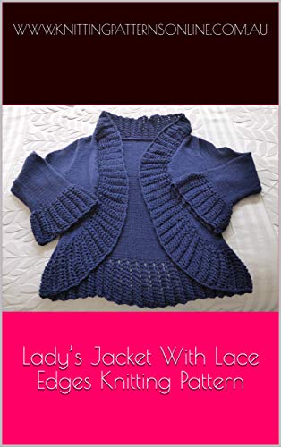 Lady's jacket with lace edges knitting pattern - Jade