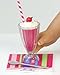 Sophia's Soda Fountain Set wtih Strawberry Milkshakes and Ice Cream Floats with Straw and Spoons for 18 Inch Dolls Play Food