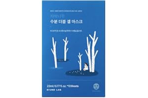Round Lab Birch Juice Moisturizing Double Gel Mask, Hydrogel, 23ml, Hyaluronic Acid, Hydration Support