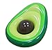 Flōtēz Inc. Luxury Inflatable Avocado Pool Float Lounge 5.5 x 3 Foot With Beach Ball Pit