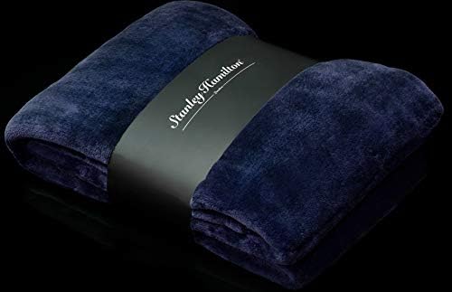 Soft Plush Navy Blue Throws - Suitable for Couch's, Armchair's, Bed's, Travelling and Children. (140 x 180 cm)