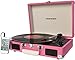 Crosley CR8005A-PI Cruiser Portable 3-Speed Turntable, Pink