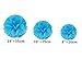 Fonder Mols Blue White Tissue Paper Pom Poms Kit for Baby Boy 1st / First Birthday Party Decorations