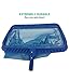 Durable Heavy Duty Deep Bag Pool Rake Skimmer Attachment for Professional Pool Cleaning, by Think Crucial