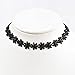 Jane Stone Hot Sexy Black Lace Flowers Choker Lolita Cheap Necklace for Girls(Fn1627)