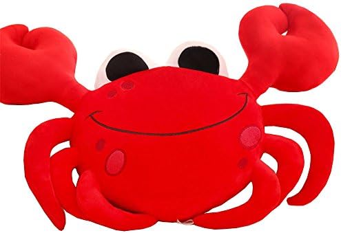 SEXY TIDE Cute Crab Plush Toys Filled Cloth Dolls Large Stuffed Animals 22''-Red