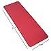 Foam Sleep Pad - 0.50in Thick Non-Slip, Lightweight, Waterproof Camping Mat with Carry Handle for Cots, Hiking or Sleepovers by Wakeman Outdoors (Red)