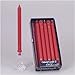 Classic Colonial Candle Unscented Tapered Candles, 12 Pack, Red, 10