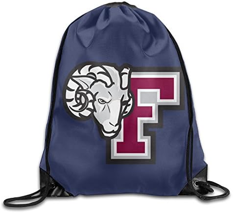 HOWGBBY Fordham Mascot University Drawstring Backpack White