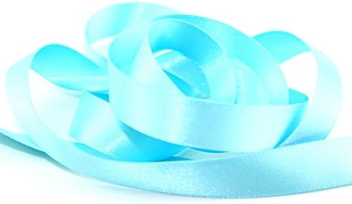 10mm Berisford Double Faced Satin Ribbon 48 New Turquoise - per 20 metre roll