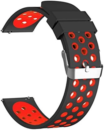 For Gear S3 Band, SUKEQ Soft Silicone Breathable Sport Replacement Strap with Air Holes, Adjustable 22mm Wristband Bracelet Accessory Watch Bands for Samsung Gear S3 Frontier/Classic (black)