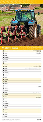 Tractors 2020 6.75 x 16.5 Inch Monthly Slimline Wall Calendar, Heavy Farm Machinery - Thumbnail 2