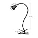 LED Desk Lamp, Powstro 3W Eye-Care Flexible Adjustable Gooseneck Table Lamp ,Clip on Bed headboard,Living Room,Cool White (Cool White)