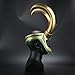 JCvCX Loki Cosplay Mask Removable Golden Horns Helmet
