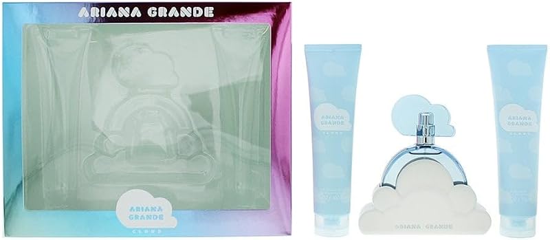 Ariana Grande Cloud 100ml Eau De Parfum 3 Pc Gift Set Body Souffle Shower Gel