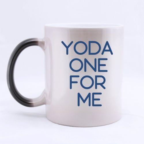 Yoda One For Me-Star Wars inspired Tea Mug,Message Mug,Geekery Birthday Anniversary Gift for Him,Funny & Humor Quote Color Changing Mug Morphing Coffee Tea Mug Cup,11-Ounce