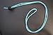 Swimming Bungee Goggle Strap 3.22mm thick (light blue with black dashes)