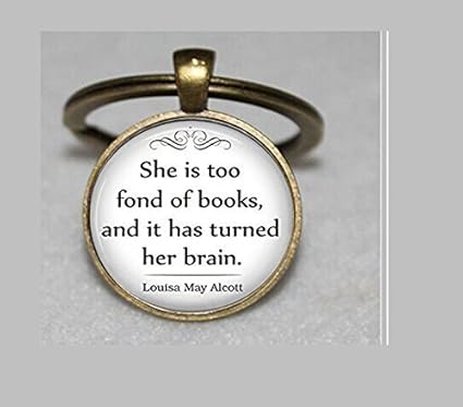 Elle Est Trop Passionnee De Citation De Livres Livre Porte Cles Porte Cles Livre De Tout Amateur De Livre De Cadeau Bijoux Bibliothecaire Citation De Livre De Cadeau Porte Cles Amazon Fr Cuisine Maison