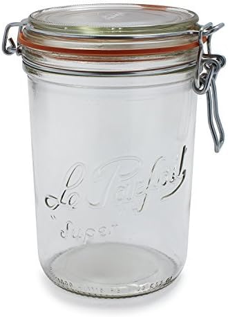Le Parfait French Super Terrine Wide Mouth Jar - 1000g with 100 mm Gasket by Home Naturals