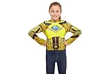 Power Rangers Deluxe Ranger Dress Up Shirt and Chest Armor (Yellow/Slate)