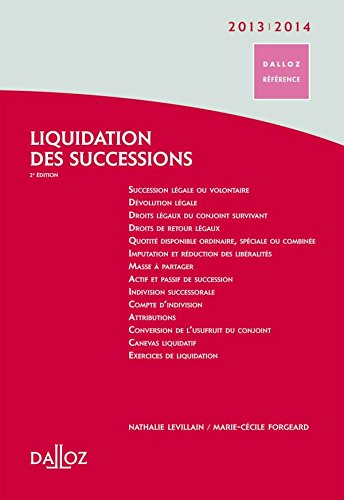 Liquidation des successions